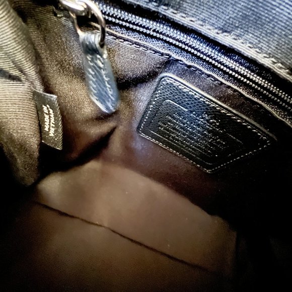 Coach Mini Bennett Top Zip Satchel Shoulder Crossbody Bag Purple Multi - Picture 15 of 15